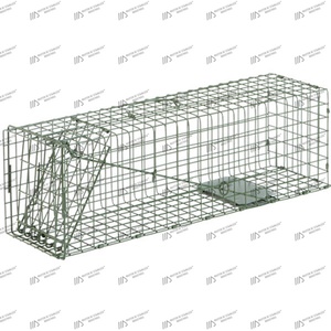 Jaula trampa plegable de alta calidad para gatos, 79x29x32, jaula trampa automática de acero galvanizado, productos para mascotas, equipo de control de vida silvestre animal - Product Image 1