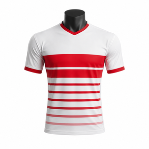 Camiseta Deportiva Personalizada Unisex para Fútbol, Uniforme de Equipo, Sublimación, Secado Rápido, 100% Poliéster, Invierno, con Letras, OEM, ODM - Product Image 1
