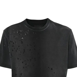 T-shirt Homme Déchiré pour l'Extérieur, Haute Qualité, Anti-Plis, Respirant, 100% Polyester Léger, Meilleure Vente, Prix Raisonnable - Product Image 2