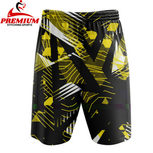 Shorts décontractés pour hommes en toile tricotée imprimée, respirants, pour l'été et le fitness – Vente en gros - Product Image 2