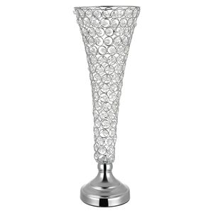 Juego de 4 Jarrones de Cristal Cilíndricos para Banquetes, Fáciles de Instalar, 20 cm de Alto, Centros de Mesa para Bodas y Decoraciones de Mesa - Product Image 1