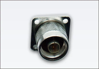 Connecteur N mâle à bride carrée 4 trous pour montage sur panneau, adaptateur coaxial RF 50 Ohm, port terminal d'antenne sans fil à montage sur châssis