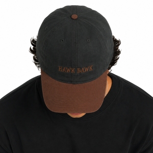 Casquette de baseball unisexe haut de gamme bicolore en coton vintage, ajustable, décontractée, pour l'extérieur, vente en gros OEM, impression personnalisée - Product Image 4