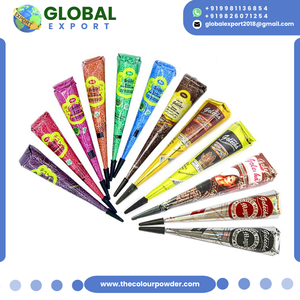 Conos y Tubos de Henna de Colores en Oferta, Henna Temporal Multicolor, Fácil de Usar, Empaque a Granel para Bodas, Ceremonias y Eventos Nupciales - Product Image 5