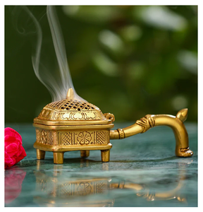 Encensoir en laiton en gros, religieux, traditionnel, écologique, décoratif pour la maison, pour la pratique de la méditation, de la conscience et de la prière - Product Image 4