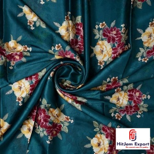 Premium Printed Japan Satin Fabric Custom Manufacturer OEM ODM Apparel Bridal Home Textile Wholesale Export Factory - Product Image 2