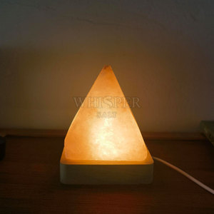 Himalayan <b>Mini</b> Salt Lamp Carved Modern Style High Quality Top A+ Grade <b>Table</b> Decor Soft Glow Relaxing Light Home - Product Image 4