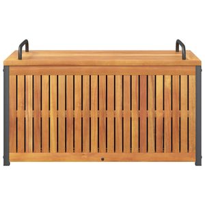 Caja de Almacenamiento de Madera Natural con Asas Negras, Solución de Almacenamiento Elegante - Product Image 5