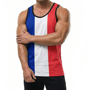 Camiseta sin Mangas de Alta Calidad para Hombre, con Estampado Animal Personalizado, 100% Algodón, ODM, Camiseta Deportiva sin Mangas, de Secado Rápido y Transpirable para Gimnasio - Product Image 5