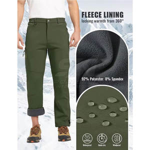 Pantalones Softshell para Exteriores, Pantalones de Tela Elástica Resistente para Senderismo, Trekking y Escalada - Product Image 4