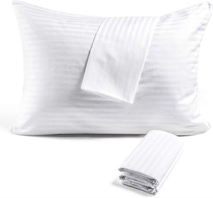 ปลอกหมอนผ้าฝ้ายสีขาว ปิดแบบซอง ผ้าทอระบายอากาศได้ดี - Product Image 3