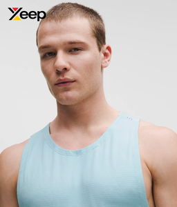 เสื้อกล้ามออกกำลังกายผู้ชาย XEEP Factory Direct Sales รุ่น XC-GTT-07 คุณภาพสูง ระบายอากาศได้ดี แห้งเร็ว ผลิตจากผ้าฝ้ายถัก 100% รับผลิตแบบ OEM ด้านหน้า - Product Image 3