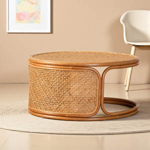 Mesa de centro de ratán miel Bohemia Diseño único elegante para su hogar - Product Image 2