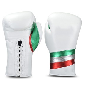 Guantes de Boxeo de Cuero Vacuno de Alta Calidad, Estilo con Cordones, Diseño Moderno, Logotipo Personalizado, Guantes Profesionales para Entrenamiento y Sparring - Product Image 2