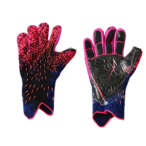 Gants de gardien de but en latex professionnel pour l'entraînement, protection des doigts, respirants, fermeture auto-agrippante, football, durables, vente en gros, OEM - Product Image 6