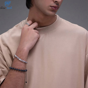 Camiseta Boxy Personalizada para Hombre, Algodón Grueso, Corte Holgado, Manga Corta, Cuello Redondo, Camiseta Lisa Estilo Urbano, Ropa OEM - Product Image 5