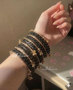 Low MOQ Churi <b>Bangles</b> Sets Women Trendy Elegant Style <b>Indian</b> Handcrafted Silver Plated High-grade Geometric Design Customizable - Product Image 5