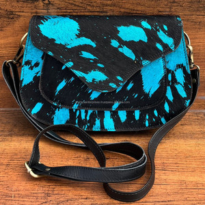 Nuevo bolso de diseñador, bolso de cuero de piel metálica, bolso de cuero de piel de vaca bohemio gitano, bolso de estilo occidental hecho a mano Vintage - Product Image 2