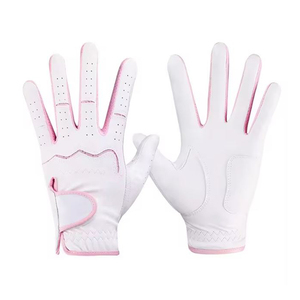 Guantes de Golf TERZO SPORTS para Hombre, de Cuero PU Rosa y Blanco, Transpirables, Antideslizantes, para Mano Derecha, con Cierre de Hebilla - Product Image 6