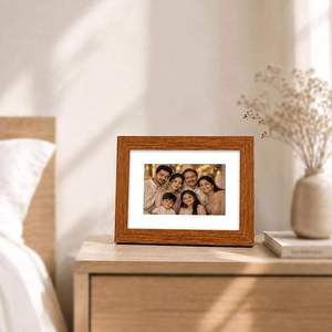 ZONE ARTISANAUTE HCZ-242 Cadre photo en bois rustique simple de haute qualité, rectangulaire, décoration d'intérieur, présentoir de bureau, porte-certificat - Product Image 5