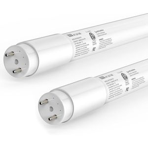 Confezione da 2 Lampadine LED T8 4 Piedi 14W 2450LM 5000K, Alimentazione Singola/Doppia, Plug & Play, Tipo Bypass Ballast A+B F32T8 F, Tubi LED - Product Image 1