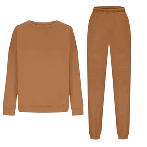 Survêtement pour femmes de qualité supérieure, couleur unie, étiquette privée, personnalisé avec logo, survêtement tendance pour femmes, meilleure qualité - Product Image 2