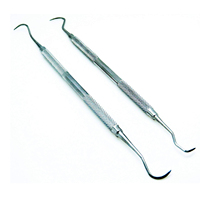 Spatules dentaires manuelles en acier inoxydable de qualité supérieure, instruments parodontaux à double extrémité, outils d'hygiène professionnels CE
