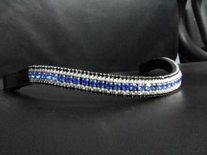 Accessoire durable élégant de bande de front de cheval en cuir indien avec le Bling pour la literie de cheval - Product Image 3