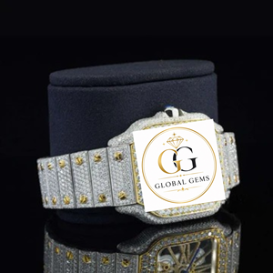 Reloj de Diamantes de Lujo Más Vendido, Completamente Cubierto de Diamantes, Perfecto para el Estilo Hip Hop, Correa de Goma, Ícono de la Moda, Disponible a Precio de Fábrica - Product Image 2