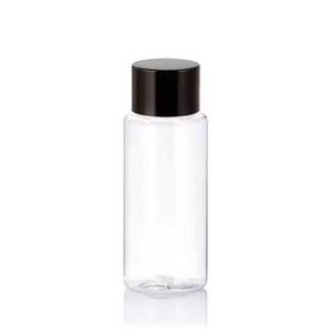 Custom Label PET Screw Cap-Aromatherapy Essential Oil Cosmetic 50ml Silk Screen <b>Printed</b> Plastic Cylinder Bottle - Product Image 2