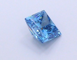 Diamant de laboratoire CVD de qualité supérieure, taille princesse, bleu vif, clarté VS1, finition excellente, pierre précieuse rare pour bijoux sur mesure - Product Image 4