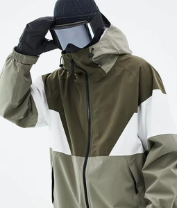 Traje de esquí y snowboard para hombre, impermeable, transpirable, suave, azul acero/negro, trajes de snowboard para hombre, chaqueta de esquí aislada - Product Image 5