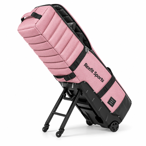 High Capacity Golf Club Carrier <b>Travel</b> <b>Bag</b> <b>with</b> Foldable Storage Design Interior Padded Support <b>Wheels</b> and Secure Zipper Closure - Product Image 1