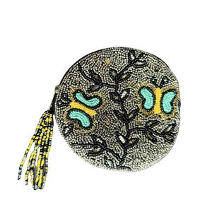 Monedero de cristal artesanal bordado con cuentas, estilo moderno, con cierre de cremallera, personalizable en color/talla/logotipo, similar al icono MILF. - Product Image 2