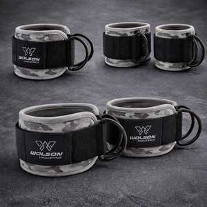 Sangles de cheville de fitness les plus vendues, logo personnalisable, boucle de protection, résistantes à l'usure, sangle de musculation en gros. - Product Image 3