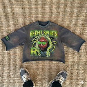โรงงาน REXFIT SPORTS ผลิตเสื้อยืดเปล่าผ้าฝ้าย 100% รับสกรีนลายด้วยความร้อนและซิลค์สกรีน เสื้อยืดผู้ชายแบบสั่งทำ - Product Image 1