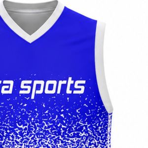 Blue White Volleyball Sleeveless <b>Shirt</b> Team Sports Uniform Athletic Top Performance Wear Training Practice Competition Apparel - Product Image 4
