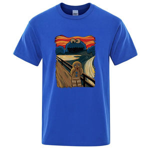 Camiseta de verano de alta calidad para hombre, 100% algodón, manga corta, estampada, informal, holgada, con cuello redondo, camiseta para hombre - Product Image 3