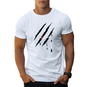 T-shirts d'été pour hommes du Pakistan les plus vendus, imprimés par transfert thermique, 100 % coton, respirants, coupe décontractée - Product Image 5