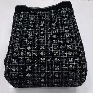 Velvet Embroidered Fabric Designer Fabric Luxury Fabric Velvet Lace Fabric for Modest Fashion Garment Manufacturing Export <b>UK</b> EU - Product Image 3