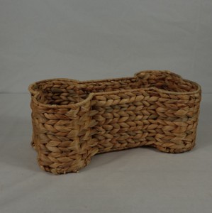 Eco-Friendly Water Hyacinth Geometric Shape <b>Drink</b> Food <b>Storage</b> Basket with Multifunction Organizer - Product Image 4