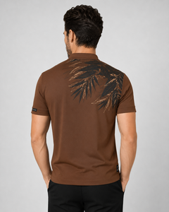 Camiseta de Manga Corta para Hombre F2 WIN, Color Marrón, con Bolsillo, Tejido de Poliéster/Algodón, Diseño Casual, Secado Rápido, Precio al por Mayor, Personalizable OEM - Product Image 2