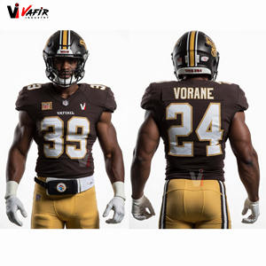 Diseño personalizado Camisetas de fútbol americano en blanco Sublimado Bordado Logo Uniformes de fútbol Jerseys y pantalones Conjuntos Unisex - Product Image 5