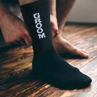 Chaussettes amusantes personnalisées pour les demoiselles d'honneur - Cadeaux de fête de mariage pour le marié, le témoin, les demoiselles d'honneur, chaussettes en coton 100%