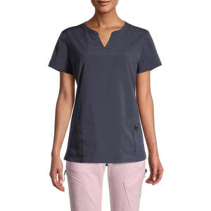 Ensemble d'uniformes médicaux de qualité supérieure pour hôpital, pantalon jogger, manches courtes, col en V, tenue médicale pour femme, logo personnalisable - Product Image 3