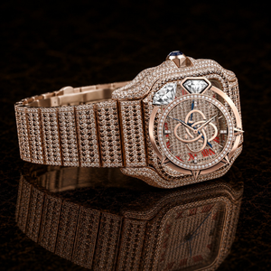 Reloj de Lujo con Esfera Redonda de Moissanita para Hombre, Reloj de Pulsera con Brazalete de Diamantes Completos - Product Image 2