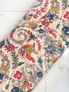 Tela de Algodón Puro con Lentejuelas y Estampado Digital, 44 Pulgadas de Ancho, Ligera, Transpirable, Material para Vestidos Étnicos - Product Image 2