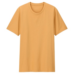 2025 camiseta de Venta caliente para hombres colores sólidos cuello redondo 100% algodón 180 GSM Camiseta de manga corta a granel al por mayor OEM de calidad superior - Product Image 5