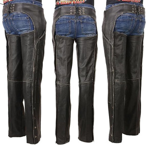 Samroz Sports Premium Leather Seamless Fusing Motorcycle <b>Riding</b> <b>Chaps</b> for Women Bikers All Seasons - Product Image 3