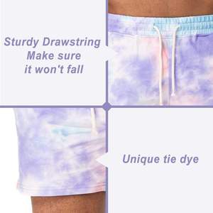 Pantalones Cortos para Hombre con Logotipo Personalizado, MOQ Bajo, Hechos en Pakistán, Nueva Llegada, Pantalones Cortos Casuales Tie Dye para Hombre - Product Image 4